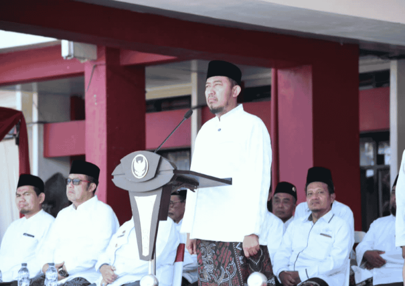 Bupati Fauzi di Apel Hari Santri Nasional (HSN) 2026 (Foto: Istimewa)