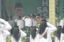 Gus Muhaimin dalam peringatan Hari Santri Nasional (HSN) 2026 di Pondok Pesantren Dar el Hikmah, Pekanbaru, Riau (Foto: Istimewa)