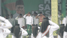 Gus Muhaimin dalam peringatan Hari Santri Nasional (HSN) 2026 di Pondok Pesantren Dar el Hikmah, Pekanbaru, Riau (Foto: Istimewa)