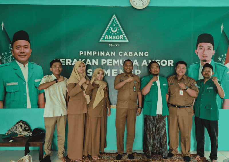 BLK Sumenep bertandang ke sekretariat PC GP Ansor Sumenep (for NOLESA.COM)