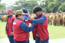 Secara resmi Wabup Kiai Imam melepas kontingen Kabupaten Sumenep menuju POPDA Jatim XV 2026 (Foto: Istimewa)