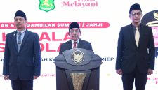 Wakil Bupati Sumenep sambutan dalam acara pelantikan kepala sekolah, Minggu, 11/10/2026 (Foto: Istimewa)