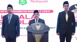 Wakil Bupati Sumenep sambutan dalam acara pelantikan kepala sekolah, Minggu, 11/10/2026 (Foto: Istimewa)